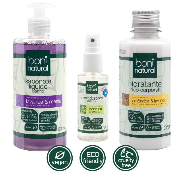 Boni Natural Europe  Kit Tratamento Corporal VEGAN (20%OFF)